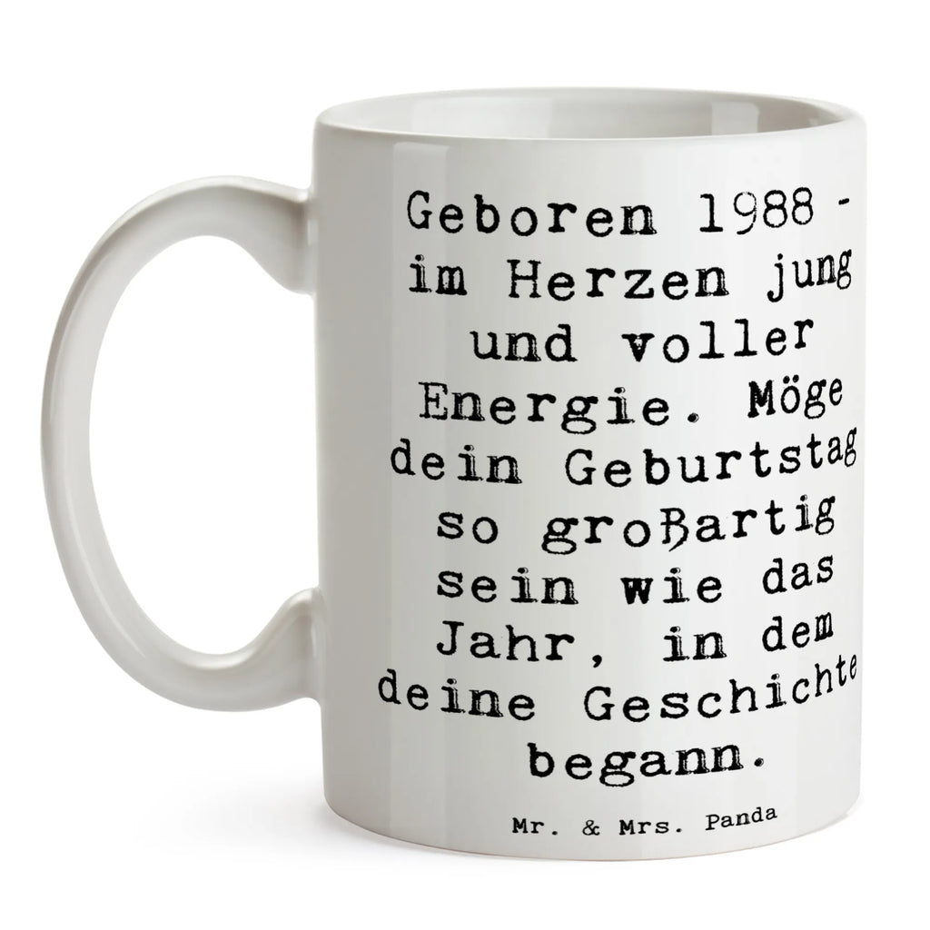 Tasse 1988 Geburtstag Kaffeetasse, Teetasse, Geschenktasse, Porzellantasse, Keramiktasse, Tasse, Tasse mit Zitaten, Tasse mit Motiven, Bürotasse, Geburtstag, Geburtstagsgeschenk, Geschenk