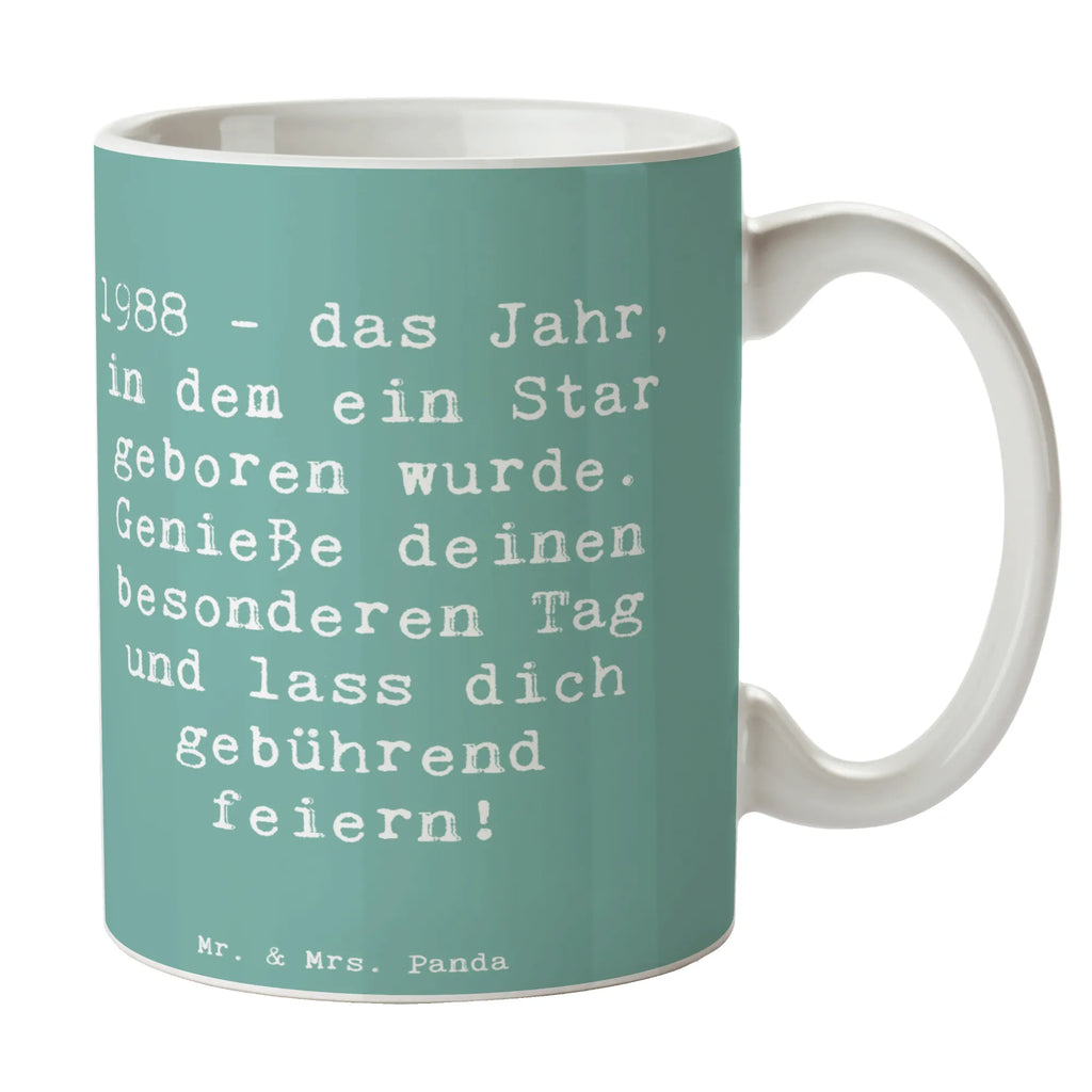 Tasse Spruch 1988 Geburtstag Geschenktasse, Teetasse, Bürotasse, Tasse mit Zitaten, Tasse mit Motiven, Porzellantasse, Tasse, Keramiktasse, Kaffeetasse, Geburtstag, Geburtstagsgeschenk, Geschenk