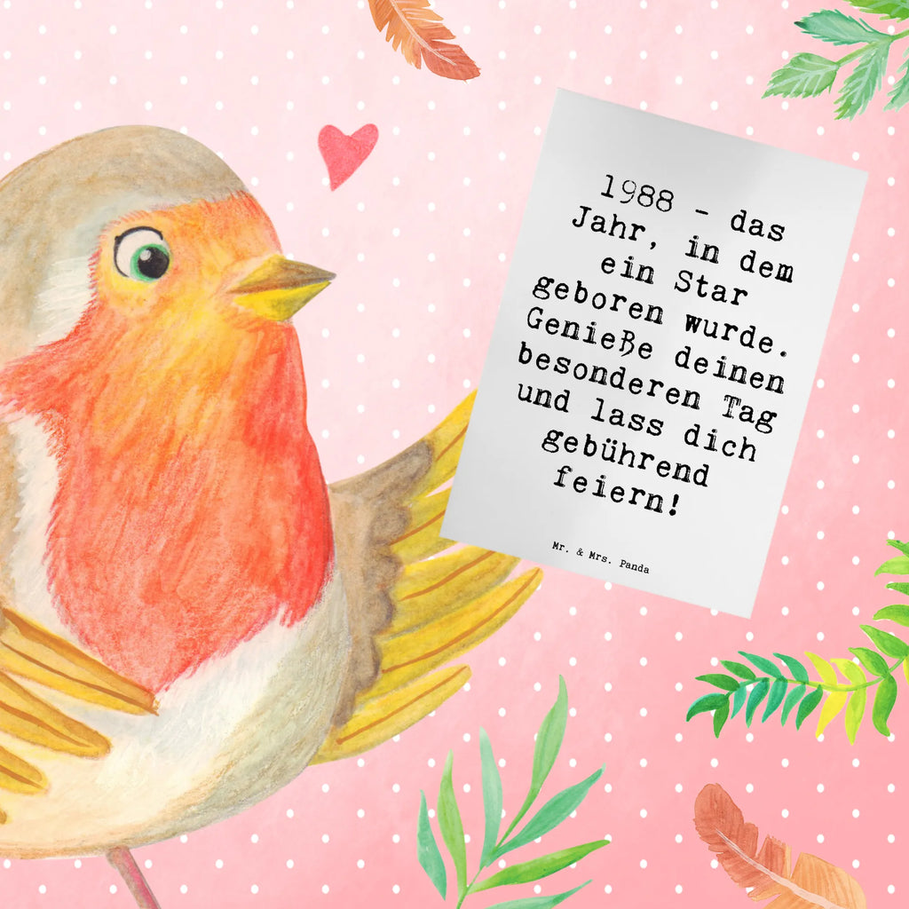 Greetings card Saying 1988 - das Jahr, in dem ein Star geboren wurde. Genieße deinen besonderen Tag und lass dich gebührend feiern! Geburtstagskarte, Hochzeitskarte, Glückwunschkarte, Ansichtskarten, Karte, Grußkarte, Einladungskarte, Klappkarte, Geburtstag, Geburtstagsgeschenk, Geschenk