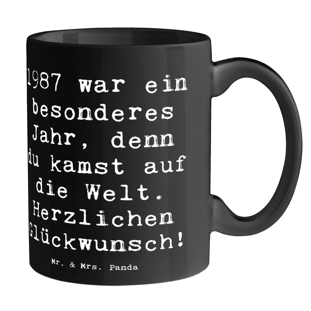 Tasse Spruch 1987 Geburtstag Tasse mit Motiven, Tasse, Geschenktasse, Kaffeetasse, Porzellantasse, Bürotasse, Teetasse, Keramiktasse, Tasse mit Zitaten, Geburtstag, Geburtstagsgeschenk, Geschenk