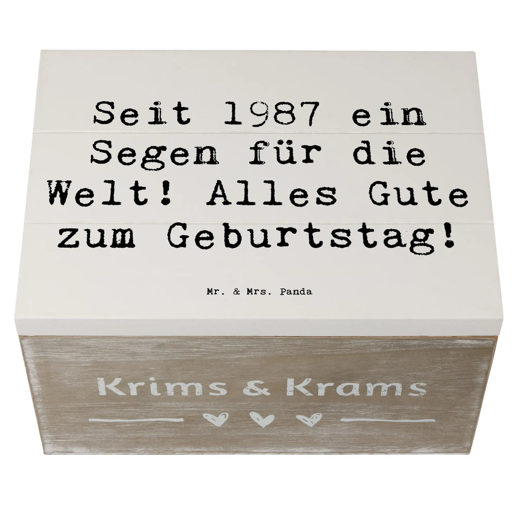 Holzkiste Spruch 1987 Geburtstag Holzkiste, Schatzkiste, Geschenkbox, Erinnerungsbox, XXL, Dekokiste, Kiste, Erinnerungskiste, Schatulle, Truhe, Aufbewahrungsbox, Geschenkdose, Geburtstag, Geburtstagsgeschenk, Geschenk
