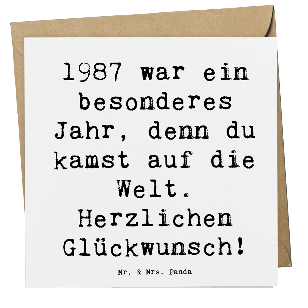 Deluxe Karte Spruch 1987 Geburtstag Karte, Grußkarte, Klappkarte, Einladungskarte, Glückwunschkarte, Hochzeitskarte, Geburtstagskarte, Hochwertige Grußkarte, Hochwertige Klappkarte, Geburtstag, Geburtstagsgeschenk, Geschenk