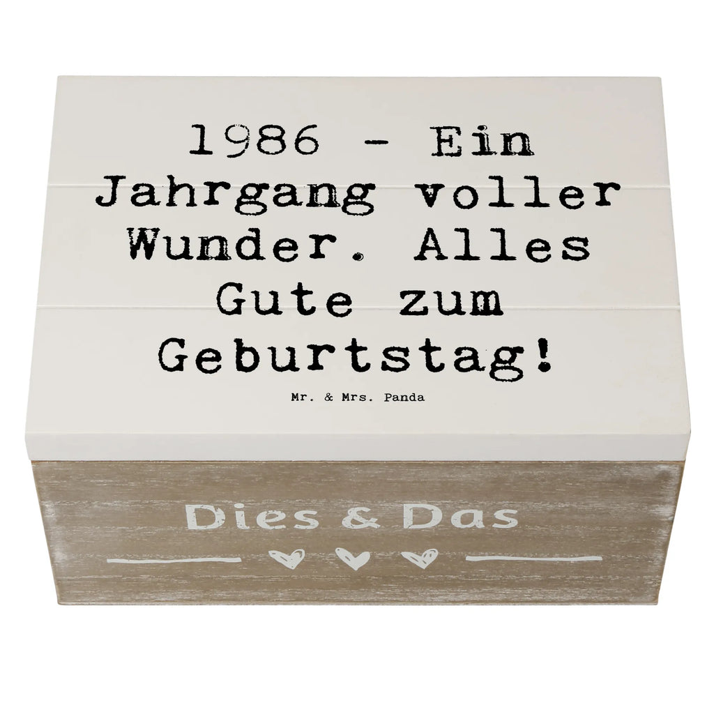 Holzkiste Spruch 1986 Geburtstag Wunder Erinnerungsbox, Kiste, Truhe, Schatulle, Schatzkiste, Holzkiste, Erinnerungskiste, Geschenkdose, Geschenkbox, XXL, Aufbewahrungsbox, Dekokiste, Geburtstag, Geburtstagsgeschenk, Geschenk