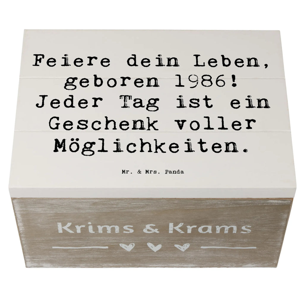 Holzkiste Spruch 1986 Geburtstag Truhe, Dekokiste, Kiste, XXL, Erinnerungsbox, Aufbewahrungsbox, Schatulle, Holzkiste, Erinnerungskiste, Geschenkbox, Geschenkdose, Schatzkiste, Geburtstag, Geburtstagsgeschenk, Geschenk