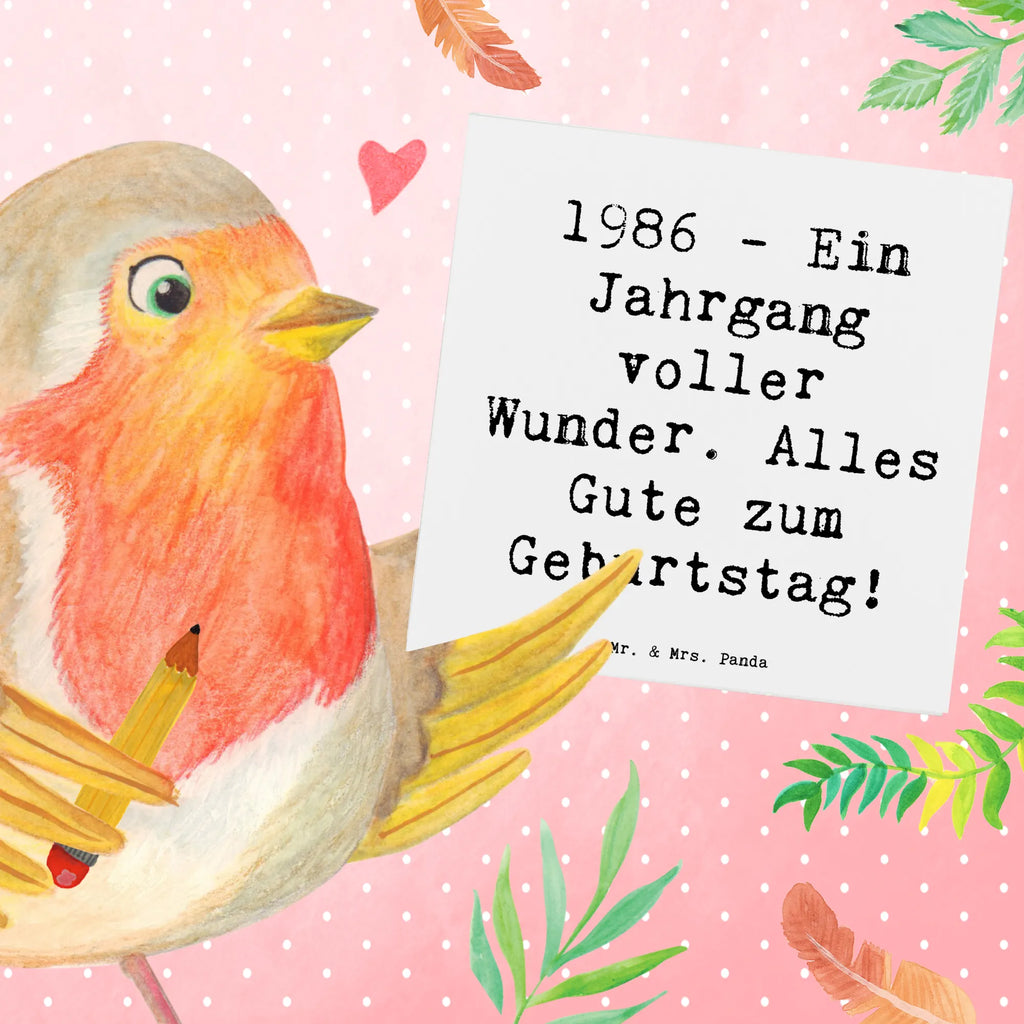 Deluxe Karte Spruch 1986 Geburtstag Wunder Karte, Grußkarte, Klappkarte, Einladungskarte, Glückwunschkarte, Hochzeitskarte, Geburtstagskarte, Hochwertige Grußkarte, Hochwertige Klappkarte, Geburtstag, Geburtstagsgeschenk, Geschenk