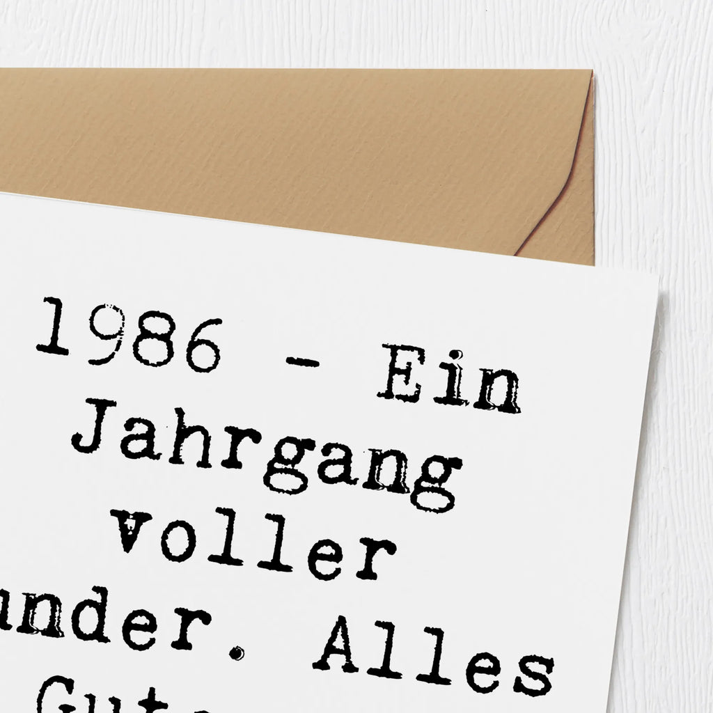Deluxe Karte Spruch 1986 Geburtstag Wunder Karte, Grußkarte, Klappkarte, Einladungskarte, Glückwunschkarte, Hochzeitskarte, Geburtstagskarte, Hochwertige Grußkarte, Hochwertige Klappkarte, Geburtstag, Geburtstagsgeschenk, Geschenk