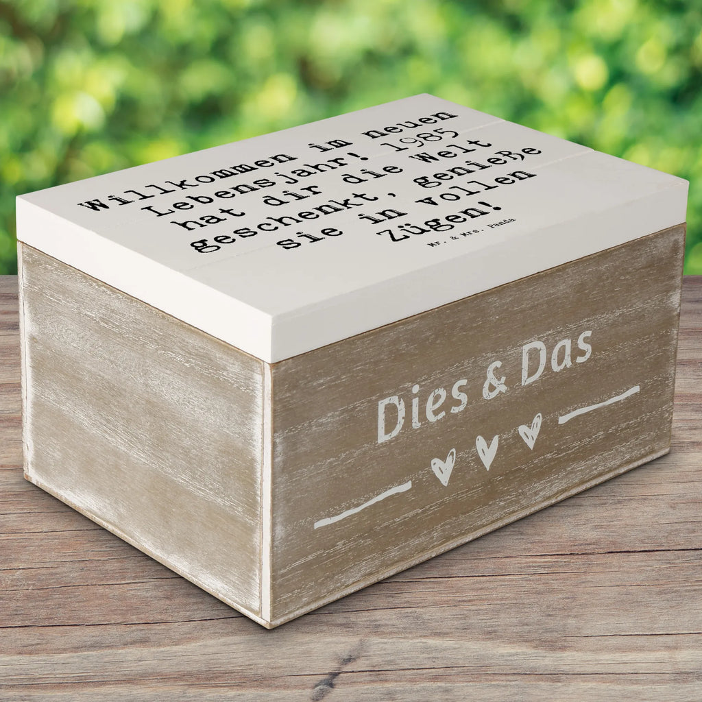 Holzkiste Spruch 1985 Geburtstag Kiste, Erinnerungskiste, Geschenkbox, Aufbewahrungsbox, Truhe, XXL, Holzkiste, Erinnerungsbox, Dekokiste, Schatulle, Schatzkiste, Geschenkdose, Geburtstag, Geburtstagsgeschenk, Geschenk