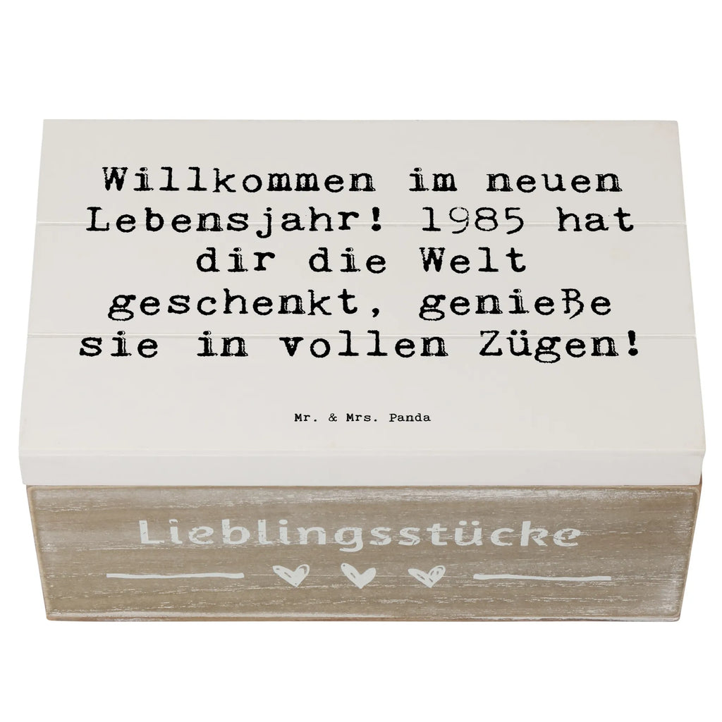 Holzkiste Spruch 1985 Geburtstag Kiste, Erinnerungskiste, Geschenkbox, Aufbewahrungsbox, Truhe, XXL, Holzkiste, Erinnerungsbox, Dekokiste, Schatulle, Schatzkiste, Geschenkdose, Geburtstag, Geburtstagsgeschenk, Geschenk