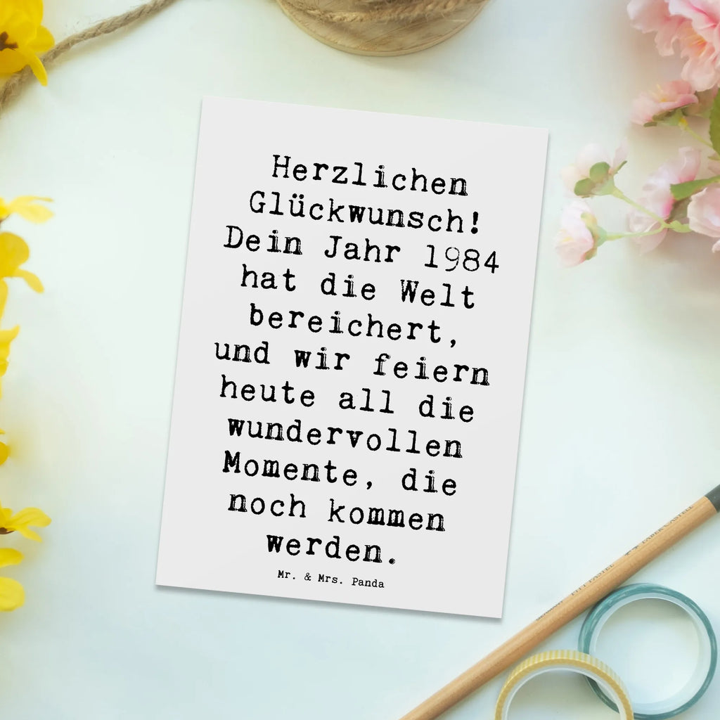 Postkarte Spruch 1984 Geburtstag Karte, Dankeskarte, Ansichtskarten, Geburtstagskarte, Grußkarte, Einladungskarte, Postkarte, Einladungskarten Geburtstag, Geschenkkarte, Ansichtskarte, Einladung Geburtstag, Einladung, Geburtstag, Geburtstagsgeschenk, Geschenk