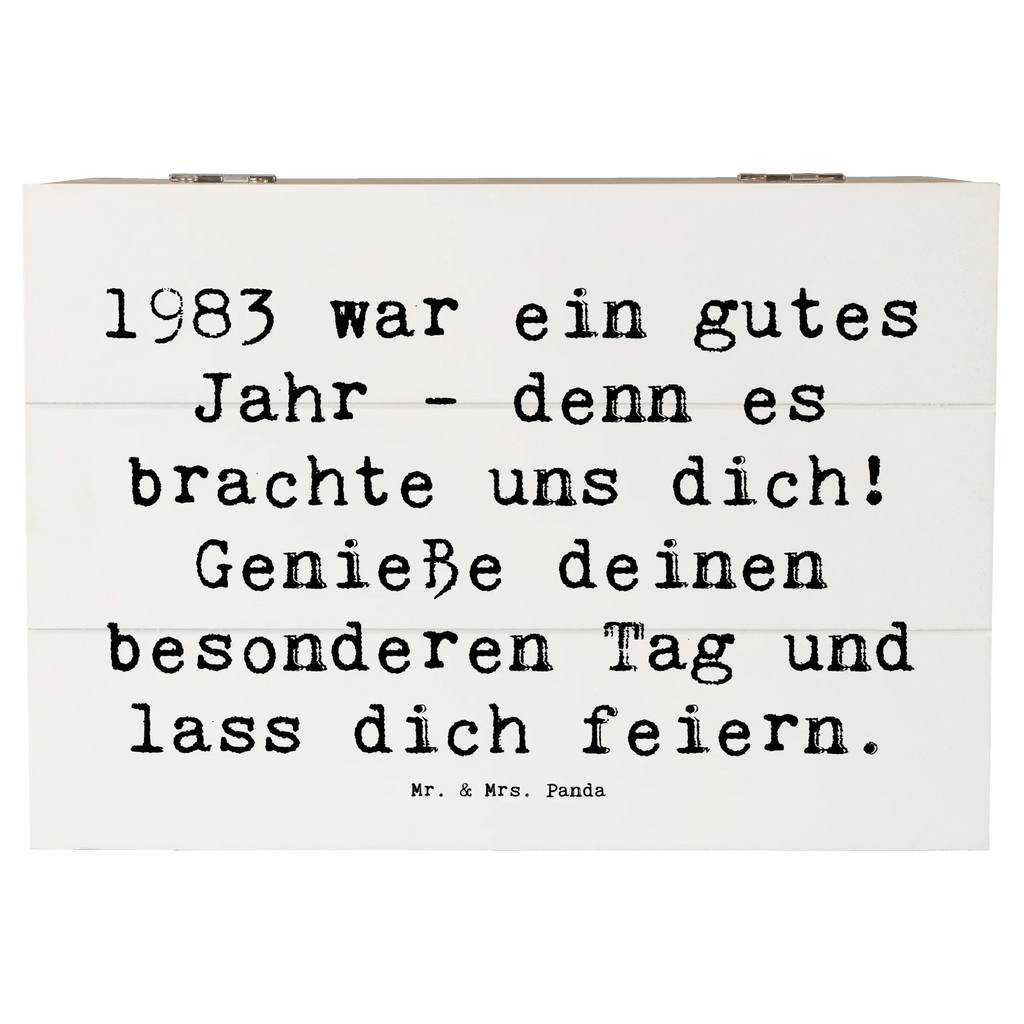 Holzkiste Spruch 1983 Geburtstag XXL, Holzkiste, Aufbewahrungsbox, Erinnerungsbox, Geschenkdose, Geschenkbox, Erinnerungskiste, Kiste, Schatzkiste, Dekokiste, Truhe, Schatulle, Geburtstag, Geburtstagsgeschenk, Geschenk