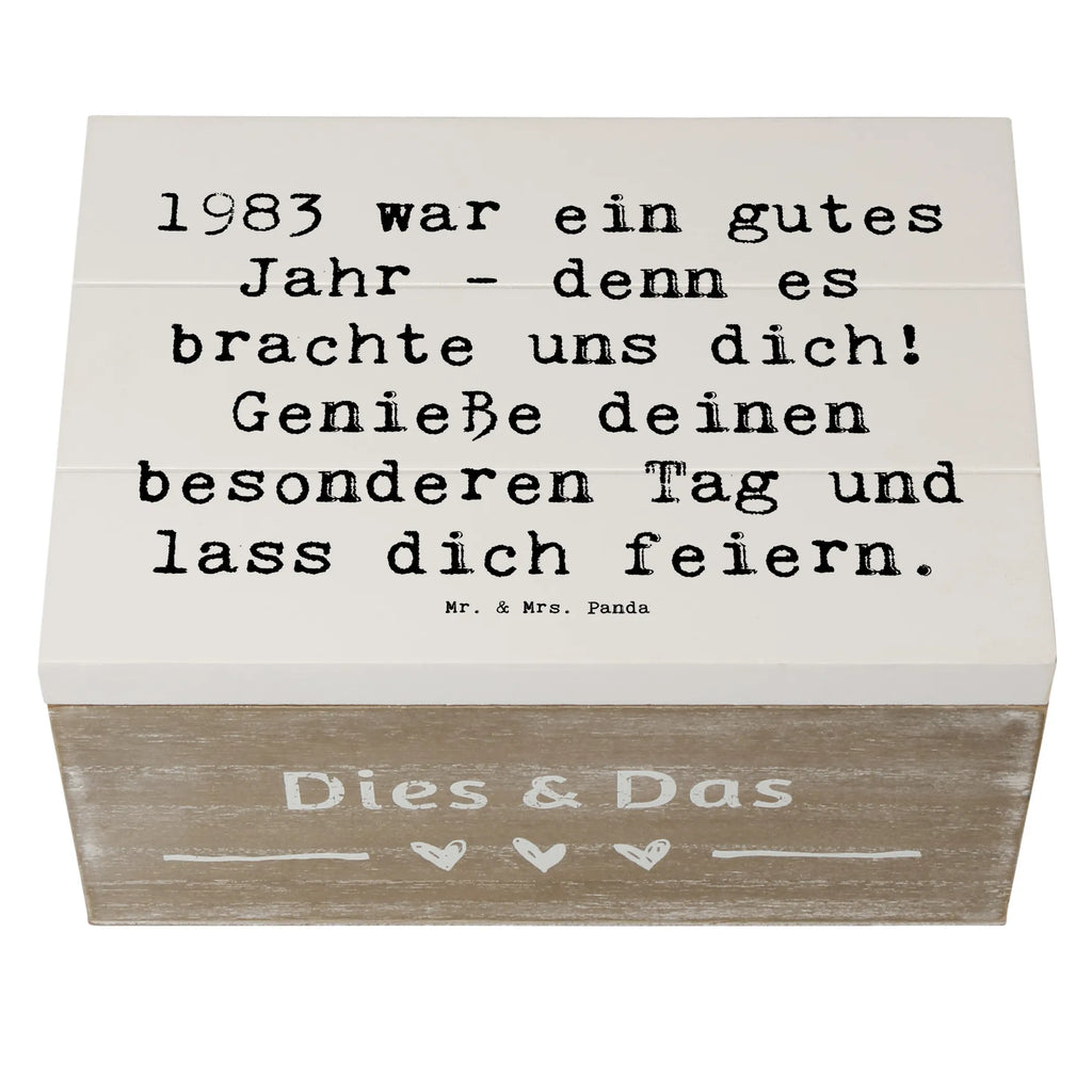 Holzkiste Spruch 1983 Geburtstag XXL, Holzkiste, Aufbewahrungsbox, Erinnerungsbox, Geschenkdose, Geschenkbox, Erinnerungskiste, Kiste, Schatzkiste, Dekokiste, Truhe, Schatulle, Geburtstag, Geburtstagsgeschenk, Geschenk