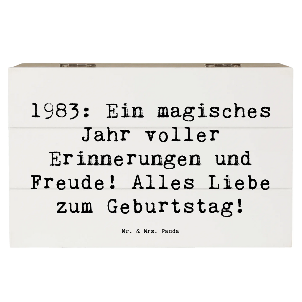 Holzkiste Spruch 1983 Geburtstagserinnerungen Schatulle, Erinnerungskiste, Truhe, Erinnerungsbox, Schatzkiste, Dekokiste, Aufbewahrungsbox, XXL, Geschenkdose, Kiste, Holzkiste, Geschenkbox, Geburtstag, Geburtstagsgeschenk, Geschenk