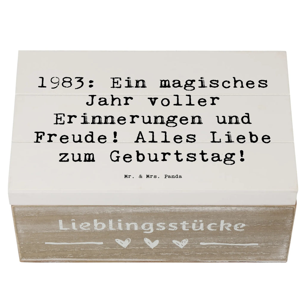 Holzkiste Spruch 1983 Geburtstagserinnerungen Schatulle, Erinnerungskiste, Truhe, Erinnerungsbox, Schatzkiste, Dekokiste, Aufbewahrungsbox, XXL, Geschenkdose, Kiste, Holzkiste, Geschenkbox, Geburtstag, Geburtstagsgeschenk, Geschenk