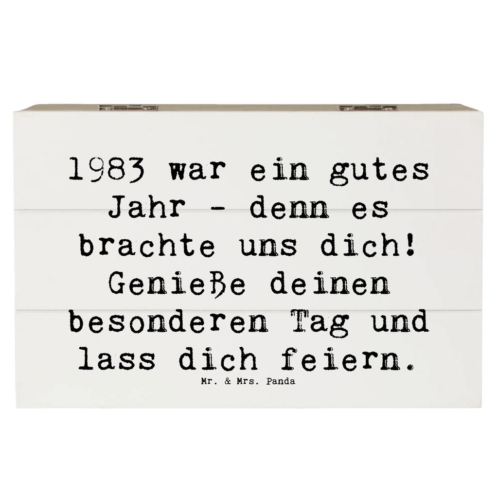 Holzkiste Spruch 1983 Geburtstag XXL, Holzkiste, Aufbewahrungsbox, Erinnerungsbox, Geschenkdose, Geschenkbox, Erinnerungskiste, Kiste, Schatzkiste, Dekokiste, Truhe, Schatulle, Geburtstag, Geburtstagsgeschenk, Geschenk