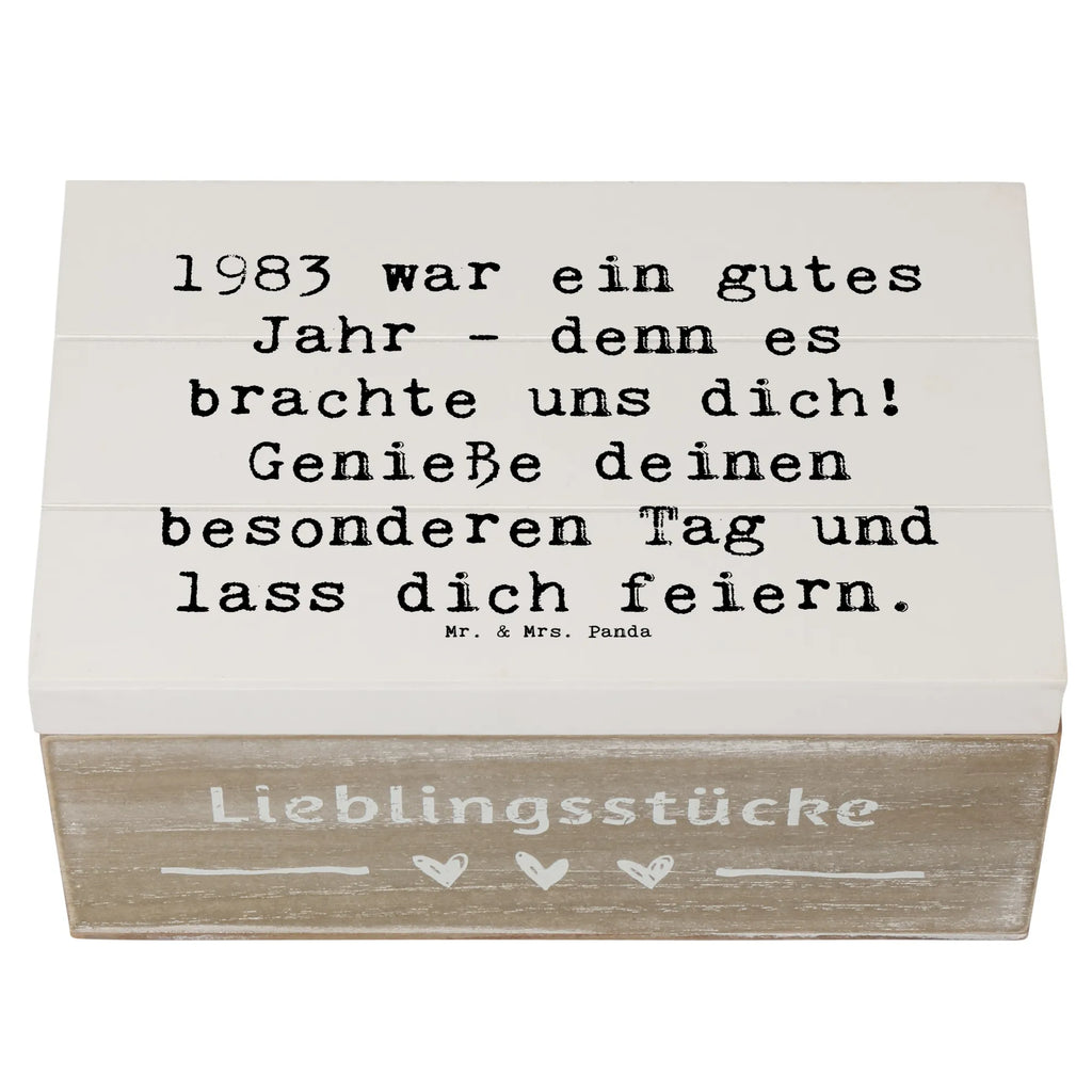 Holzkiste Spruch 1983 Geburtstag XXL, Holzkiste, Aufbewahrungsbox, Erinnerungsbox, Geschenkdose, Geschenkbox, Erinnerungskiste, Kiste, Schatzkiste, Dekokiste, Truhe, Schatulle, Geburtstag, Geburtstagsgeschenk, Geschenk