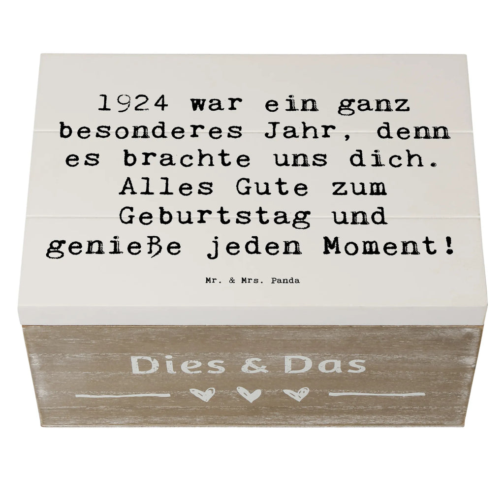 Holzkiste Spruch 1924 Geburtstag Geschenkbox, Aufbewahrungsbox, Geschenkdose, Truhe, Dekokiste, Schatulle, Erinnerungsbox, Schatzkiste, XXL, Holzkiste, Kiste, Erinnerungskiste, Geburtstag, Geburtstagsgeschenk, Geschenk