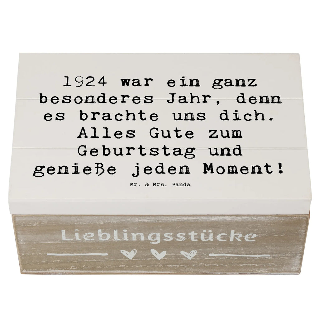 Holzkiste Spruch 1924 Geburtstag Geschenkbox, Aufbewahrungsbox, Geschenkdose, Truhe, Dekokiste, Schatulle, Erinnerungsbox, Schatzkiste, XXL, Holzkiste, Kiste, Erinnerungskiste, Geburtstag, Geburtstagsgeschenk, Geschenk
