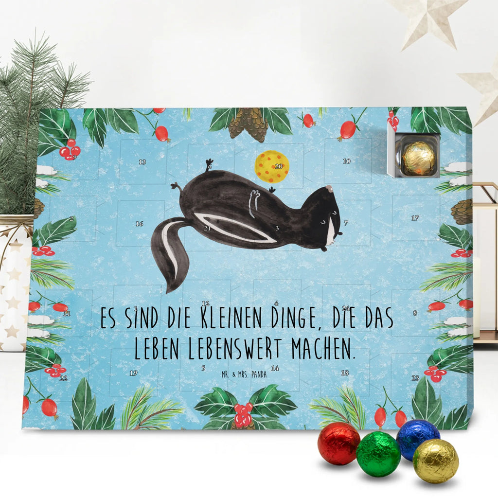 Chocolate advent calendar skunk ball wisdom, playful, predator, stinky, wild animal