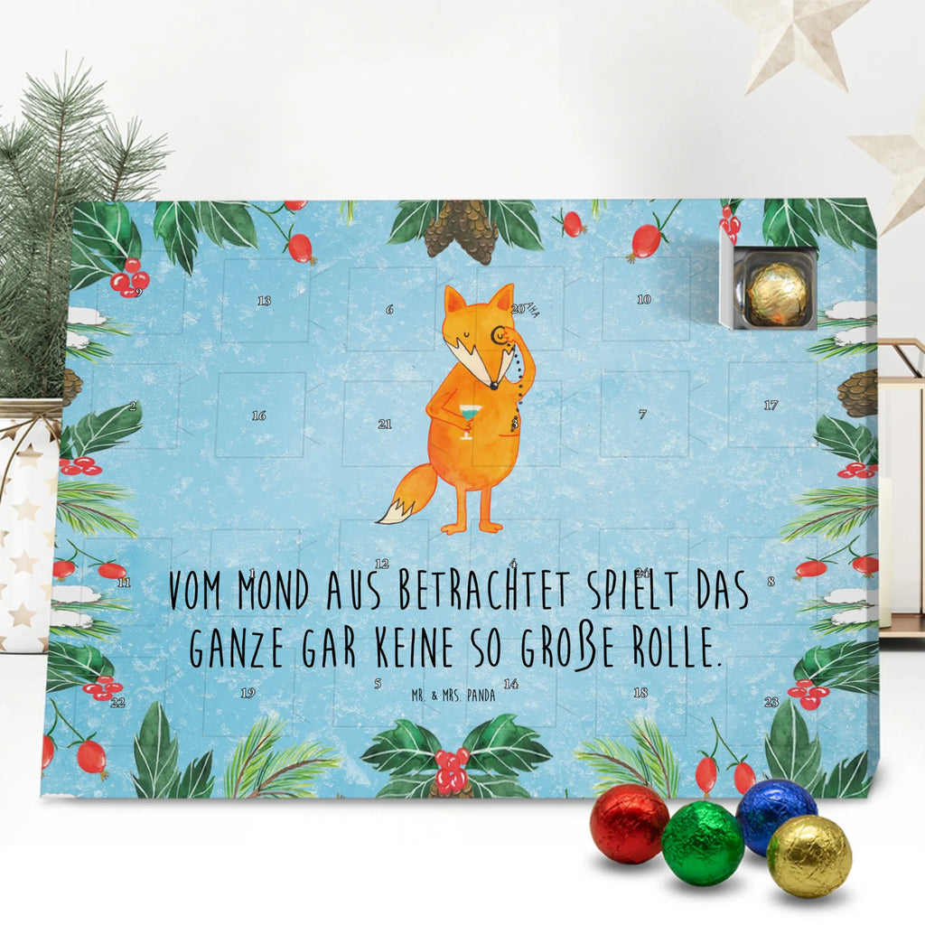 Chocolate advent calendar Fox lord forest wildlife, clever as a fox, foxes, animal lover, words of consolation, motivation saying, problem solving, lovesickness gift, saying funny