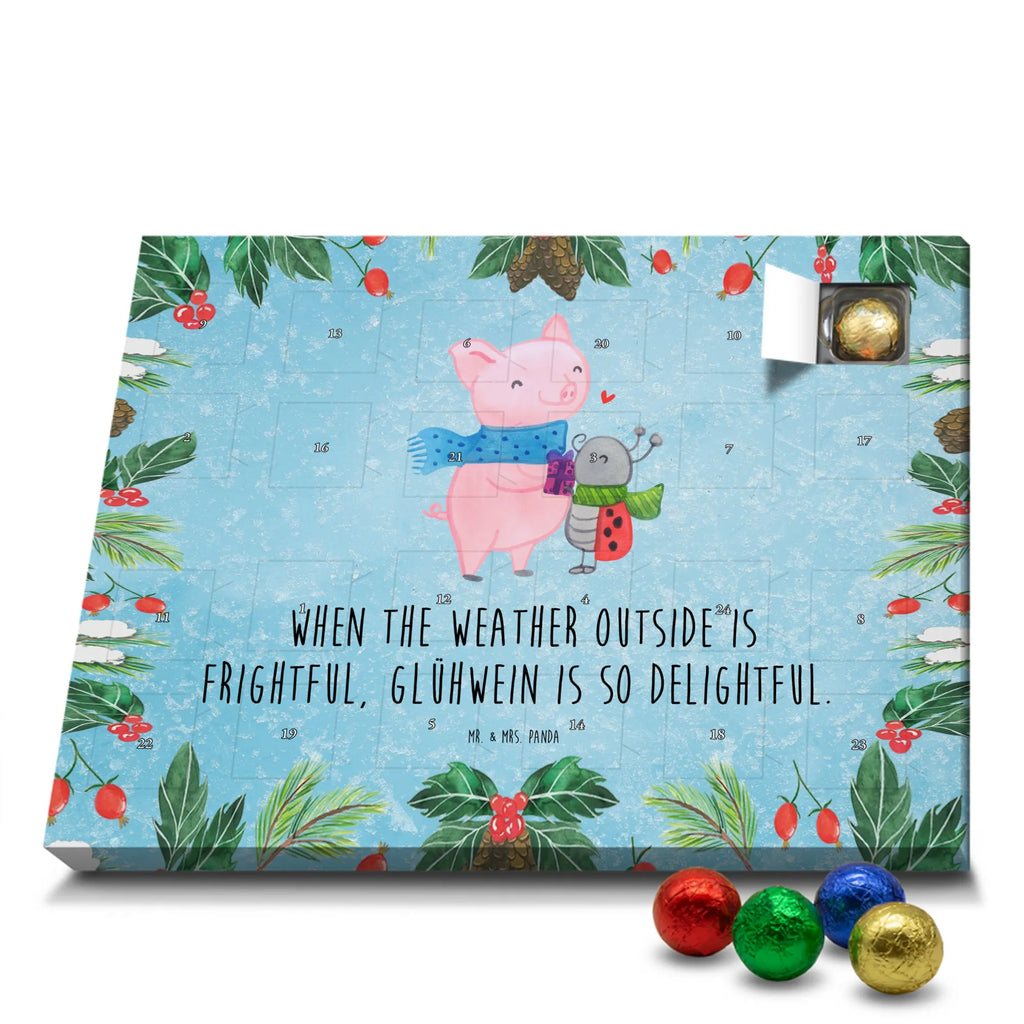 Chocolate advent calendar Glow Pig Snuggle snow, Christmas time