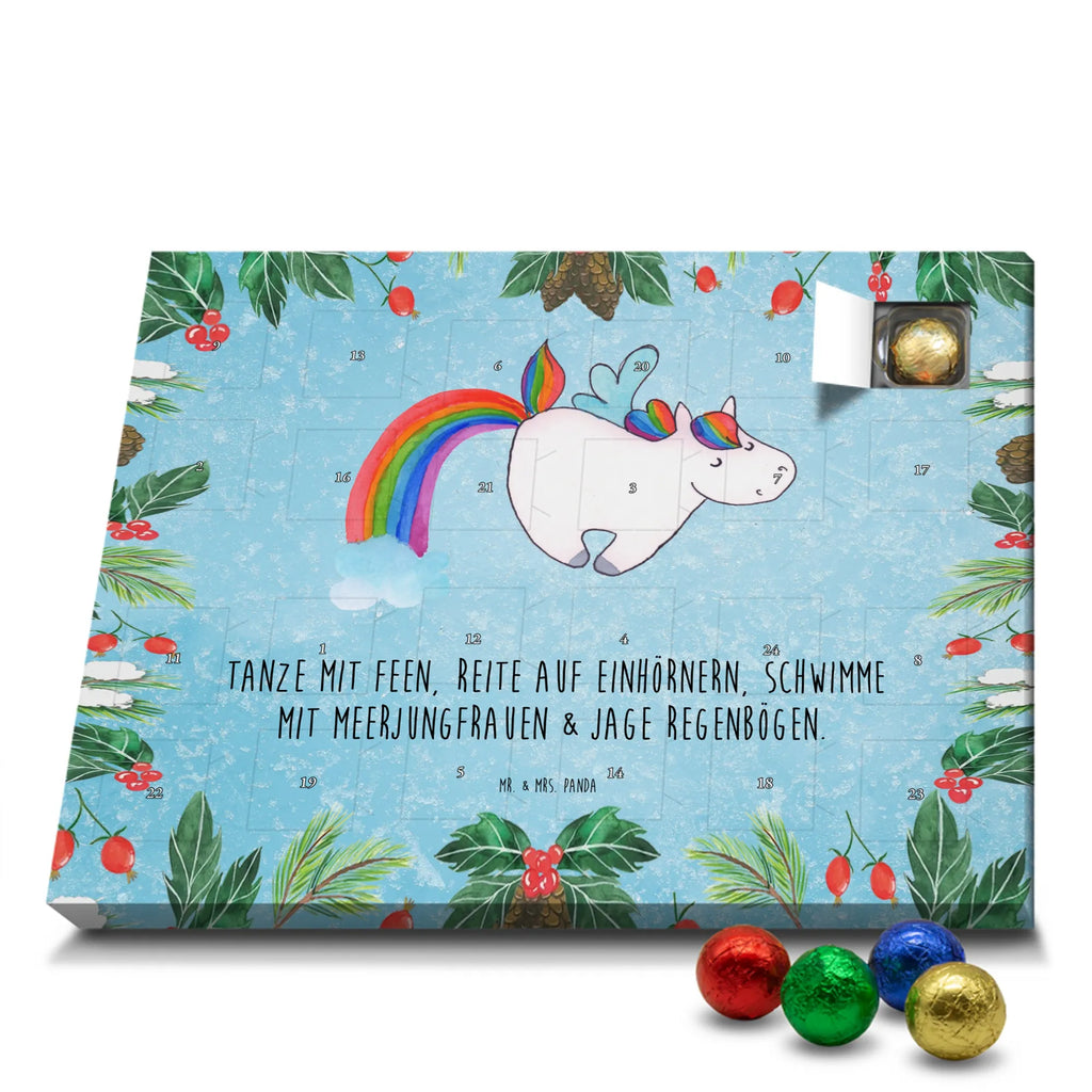 Chocolate advent calendar unicorn Pegasus growing up, pegasus, rainbow, reality, playing, unicorn love, saying fun