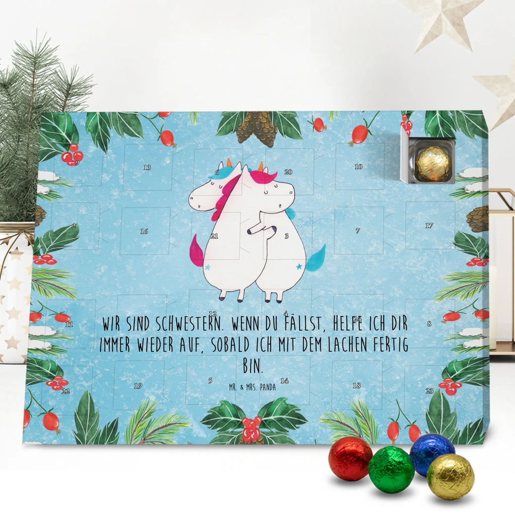 Chocolate advent calendar unicorns Embrace Siblings, Sisters, Girlfriends