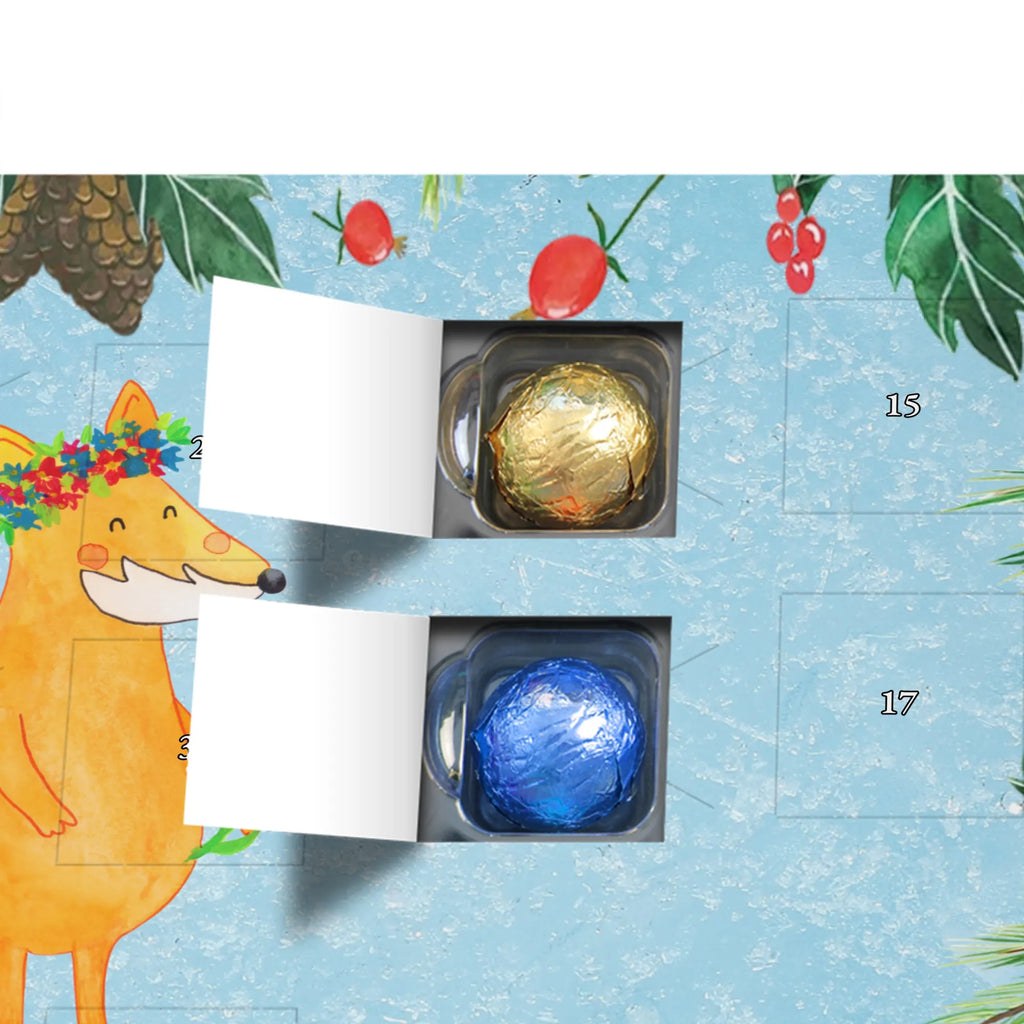 Chocolate advent calendar Fox Flower forest wildlife, clever as a fox, foxes, animal lover, fox girl, flower, flower girl, girlfriends, self-love, me, girlfriend, proof of love, flowers, joy