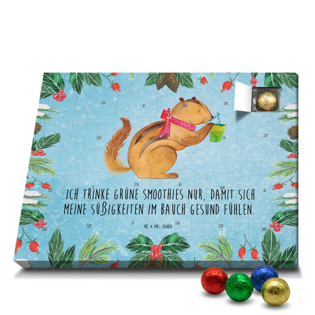 Chocolate advent calendar Squirrel smoothies gift ideas, gifts, small animals, good mood, cute, funny sayings, cute animal motives, hand drawn, special gifts, card, animal lover, chipmunks, squirrels, diet, weight loss