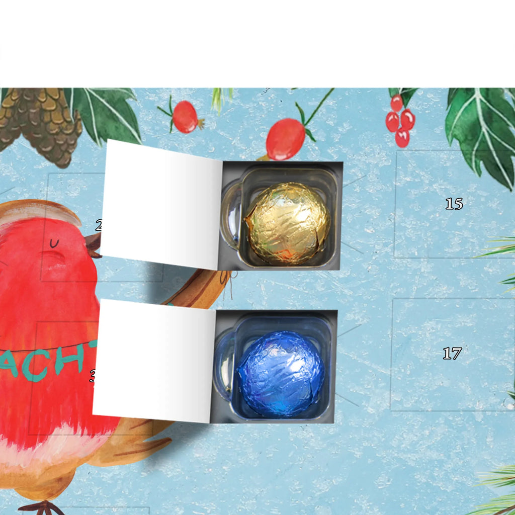 Chocolate advent calendar robin Christmas Christmas time, snow, Christmas greeting, Christmas motif, Merry Christmas, Christmas Eve, bird