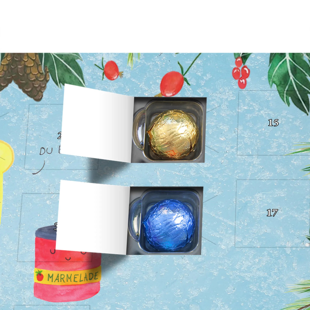 Chocolate advent calendar toast jam gift ideas, gifts, small animals, good mood, cute, funny sayings, cute animal motives, hand drawn, special gifts, card, animal lover, kitchen saying, kitchen decoration, cute postcard, breakfast invitation, jam, bread, sweet