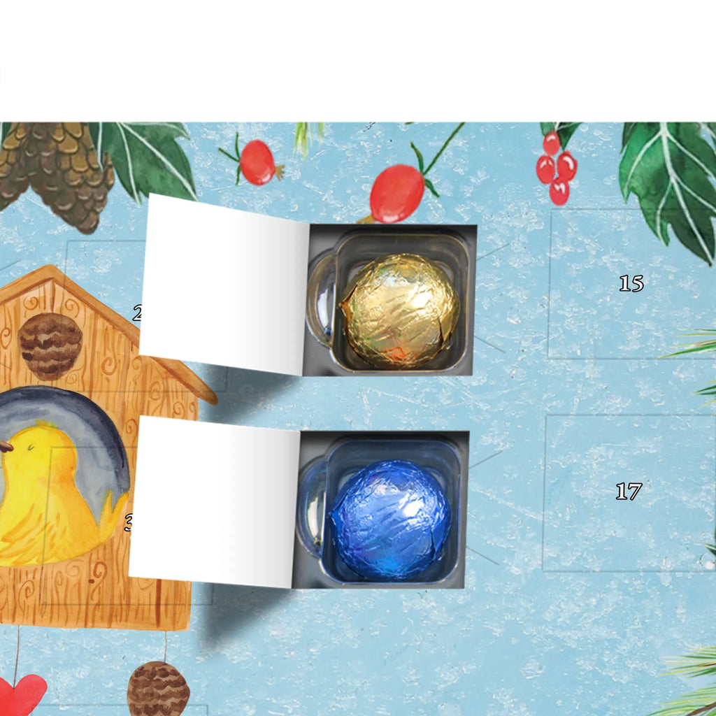 Chocolate advent calendar Bird House gift ideas, gifts, small animals, good mood, cute, funny sayings, cute animal motives, hand drawn, special gifts, card, animal lover, birds, Bird, apartment, our house, favorite place, birdhouse