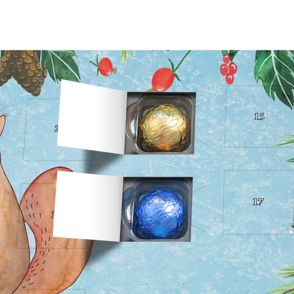 Chocolate advent calendar unicorn Believe squirrel