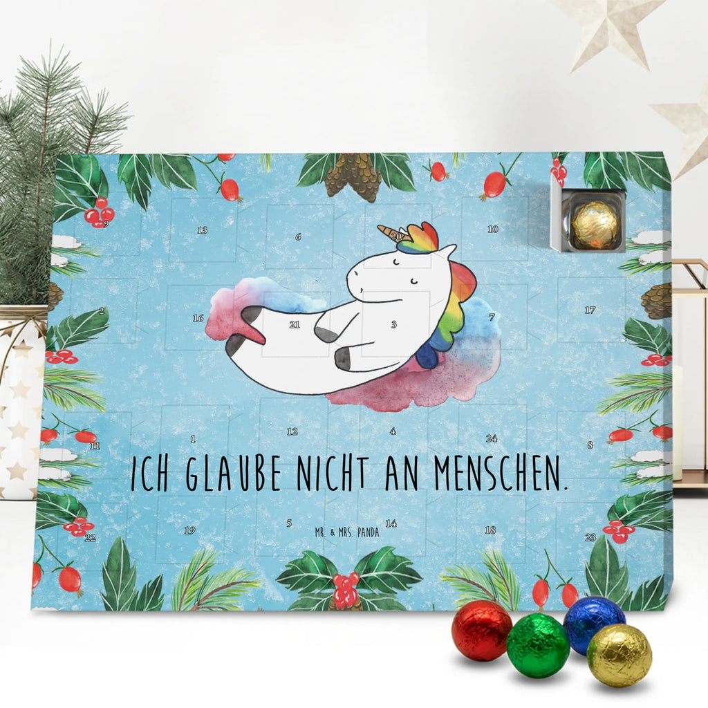 Chocolate advent calendar unicorn cloud 7 witty, faith, people, gift, reality, in love