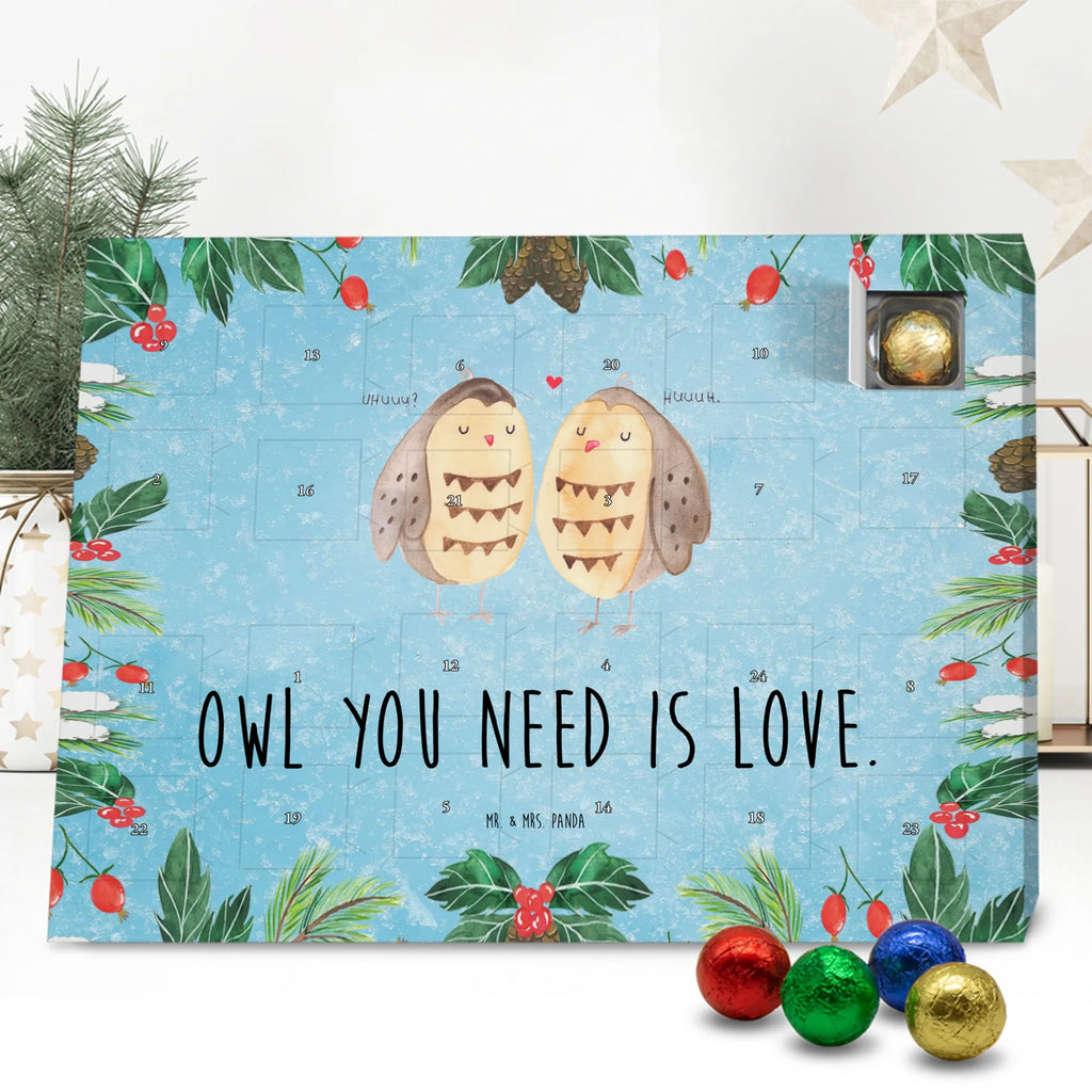 Chocolate advent calendar owls Love illustrated, nocturnal, romantic gift, gift ideas, birthday present, forest animal, bird, owl decor, Girlfriend gift, Pun funny, Owl decoration, Love saying, Wedding saying, Friend