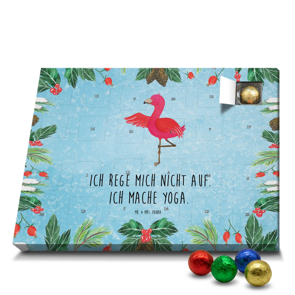 Chocolate advent calendar flamingo yoga gifts, gift idea, small gifts, pink gifts, adults, pink bird, children, bird of paradise, Caribbean feeling, funny sayings, girls gifts, unusual gifts in pink, flamingo fans, red, gift pink, flamingo decoration, vacation, relaxation, mindfulness, yoga exercise, anger, deep relaxation, bird, agitation