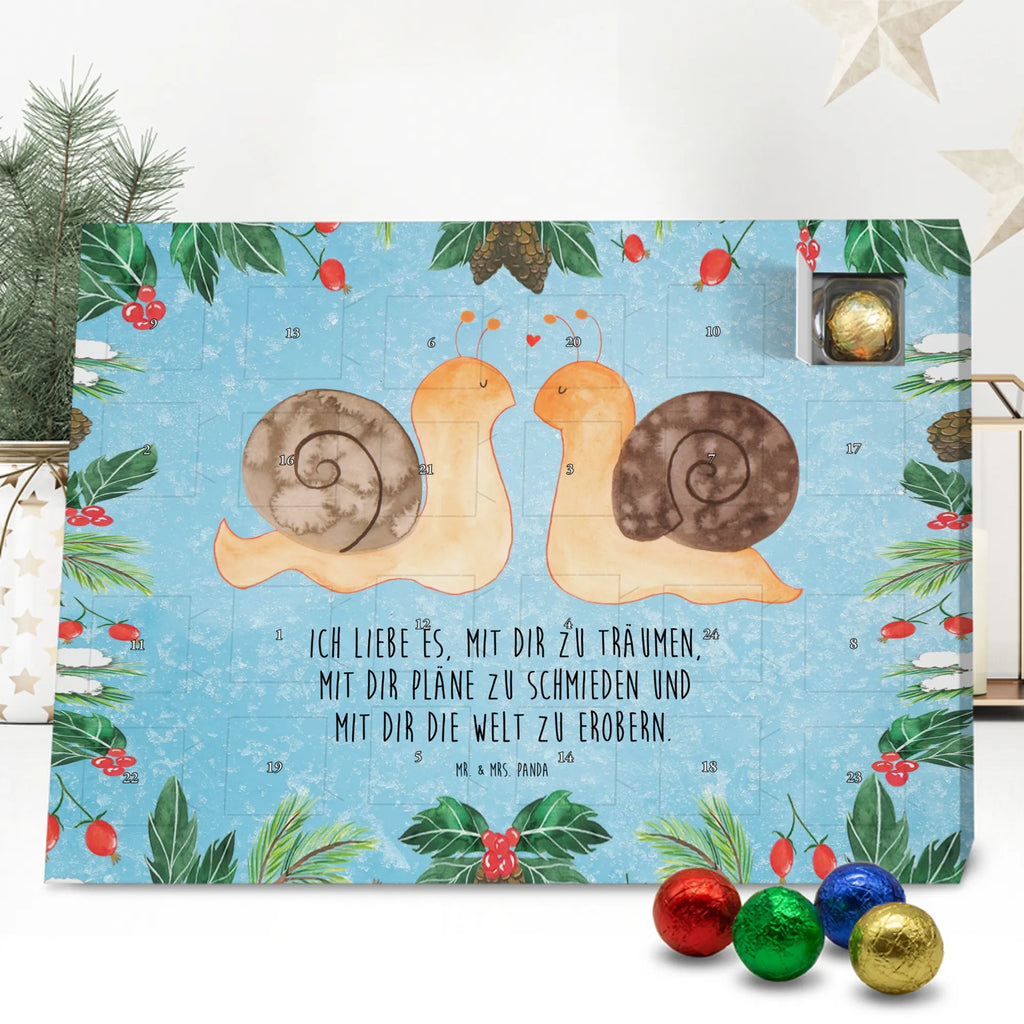 Chocolate advent calendar Snails in love Loving, Marriage, Proposal of marriage, anniversary gift, Together, Love gift, gift for her, gift for him, Two