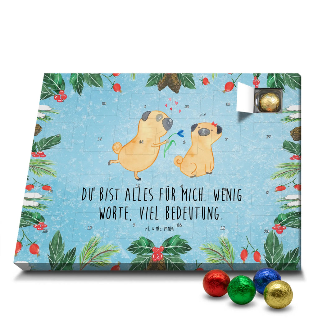 Chocolate advent calendar pug In love mutt, dog sayings, love dogs, dog mama, funny gifts for dog owners, woof, what do you give a dog lover, dog breed, Christmas gifts for dogs, gifts for dogs, bag with dog print, love for dogs, hound, dog decorative items, Pug, in love, dog love, boob, gift friend, love saying. Engaged
