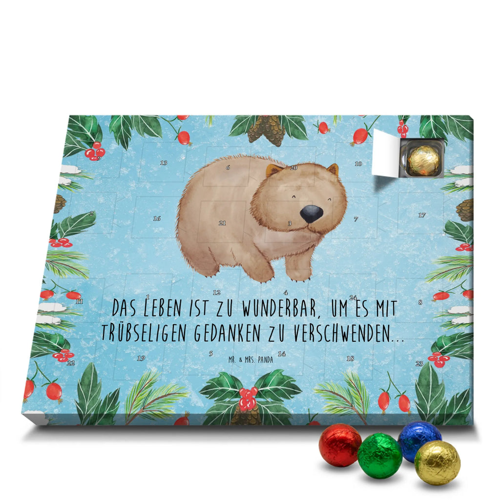 Chocolate advent calendar Wombat gift ideas, gifts, small animals, good mood, cute, funny sayings, cute animal motives, hand drawn, special gifts, card, animal lover, saying, life is beautiful, Australia