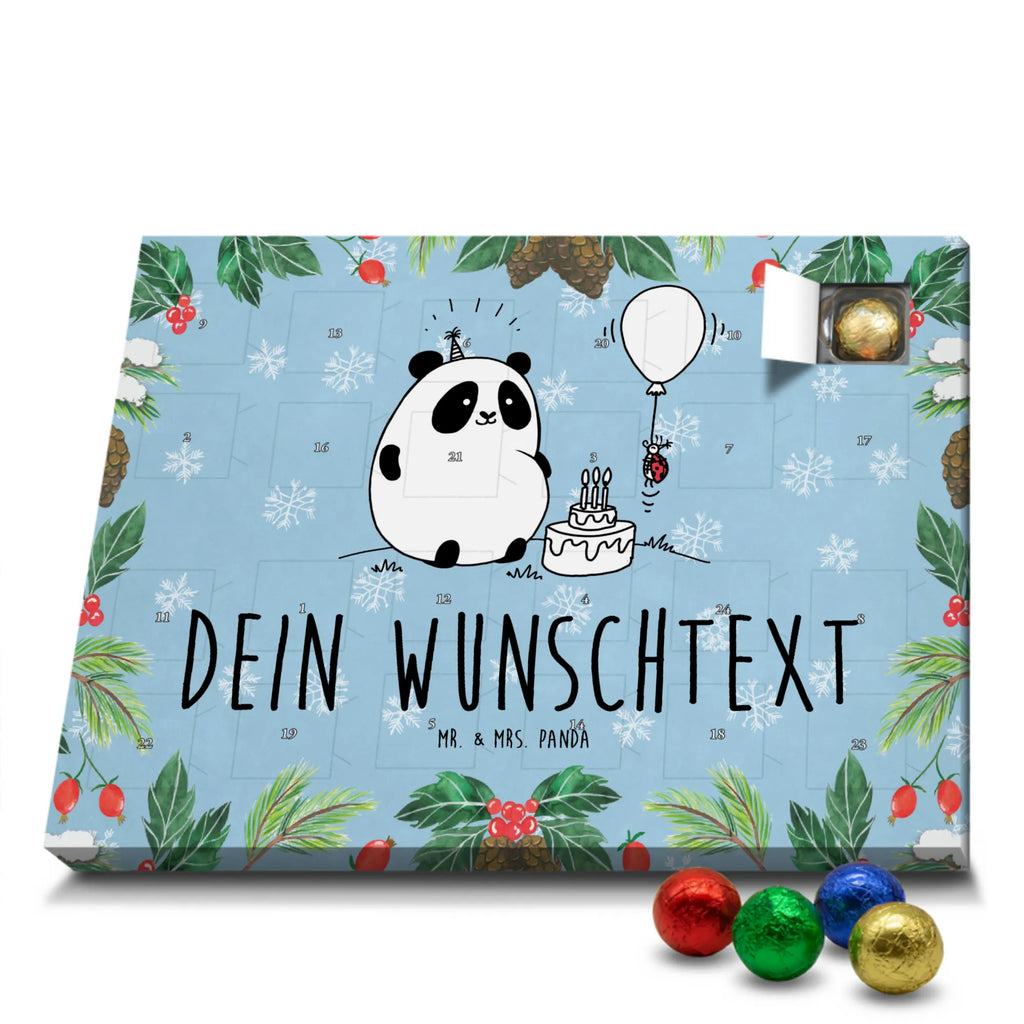 Panda Birthday Personalisierter Adventskalender, Adventskalender mit Namen