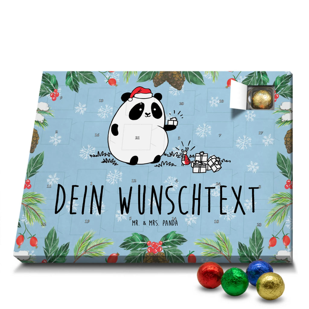 Panda Prezent świąteczny Personalisierter Adventskalender, Adventskalender mit Namen