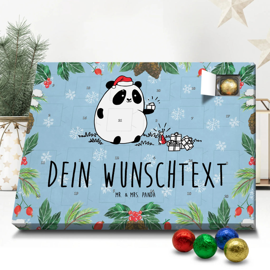  Panda Prezent świąteczny Personalisierter Adventskalender, Adventskalender mit Namen