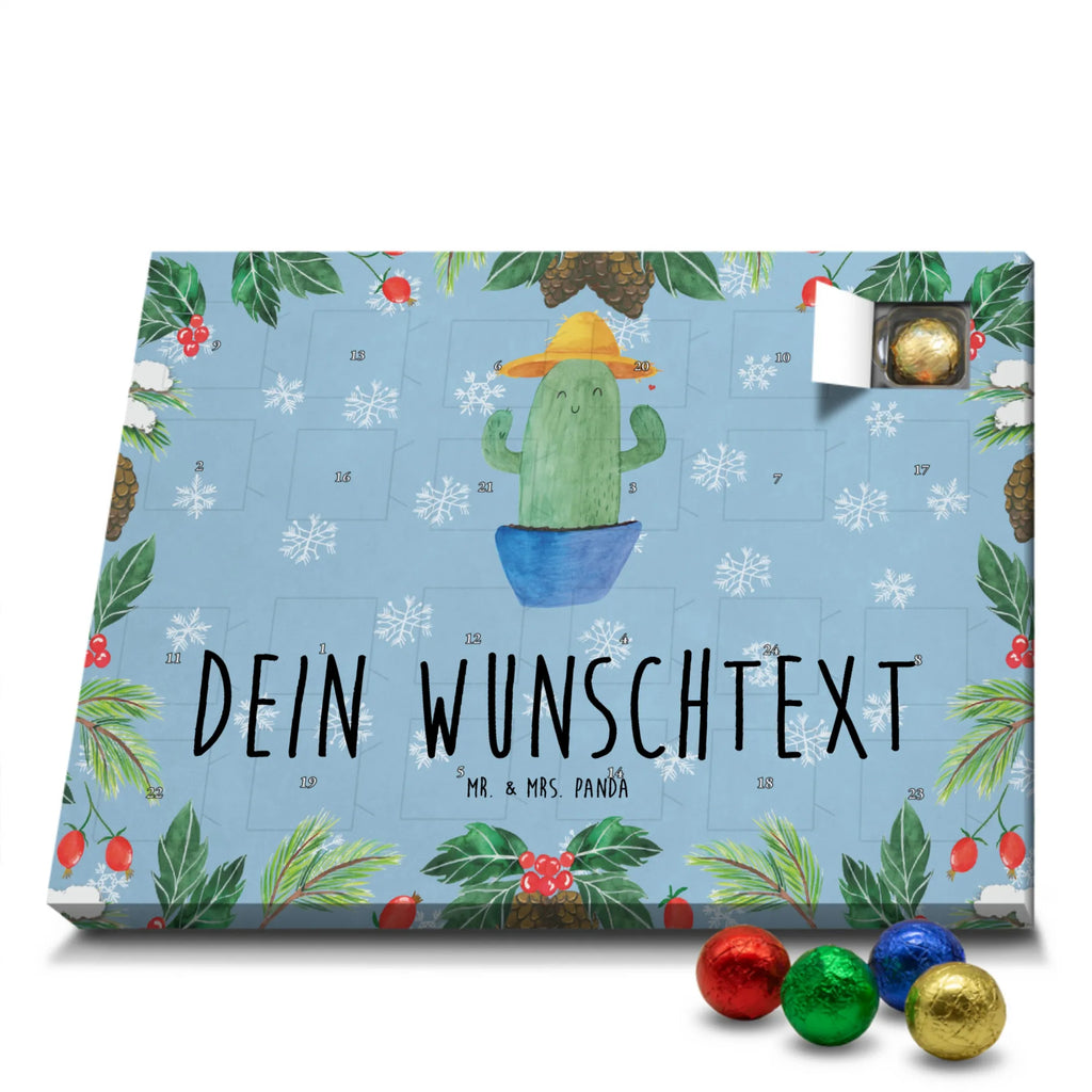 Personalisierter Schoko Adventskalender Kaktus Hut Personalisierter Adventskalender, Adventskalender mit Namen, Kakteen, Kaktus, Geschenkidee, Reisen, Städtetrip, Weltreise, Spruch, Motivation, Reisetagebuch, Kaktusliebe, Weltenbummler