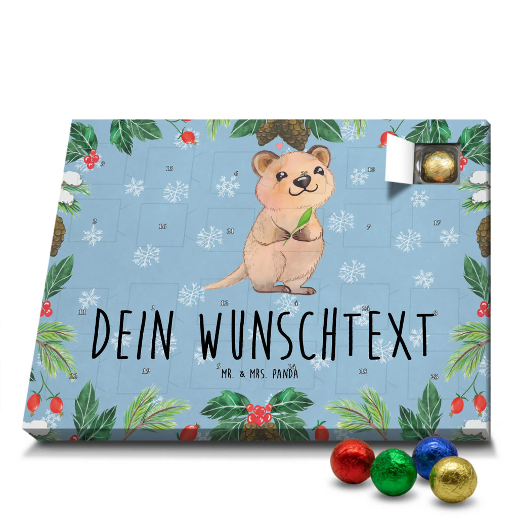 Adventskalender mit Namen Quokka Happy Personalisierter Adventskalender, Adventskalender mit Namen, Tiere, Tiermotive, Lustige Sprüche, Gute Laune, Quokka, Verschieben, Aufschieberitis, Dinge Erledigen, Niedliches Tier, Lustiger Spruch