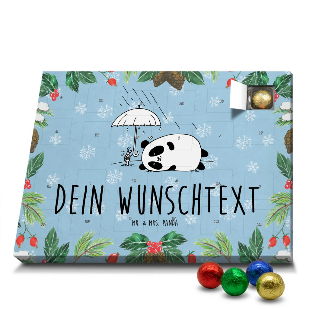  Panda Przyjaźń Adventskalender mit Namen, Personalisierter Adventskalender
