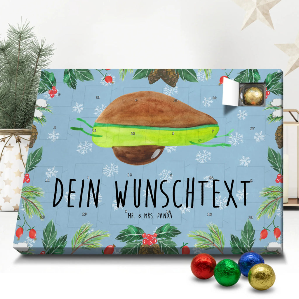 Adventskalender mit Namen Avocado Yoga Adventskalender mit Namen, Personalisierter Adventskalender, Gesund, Vegan, Veggie, Avocado, Avocado Yoga Vegan
