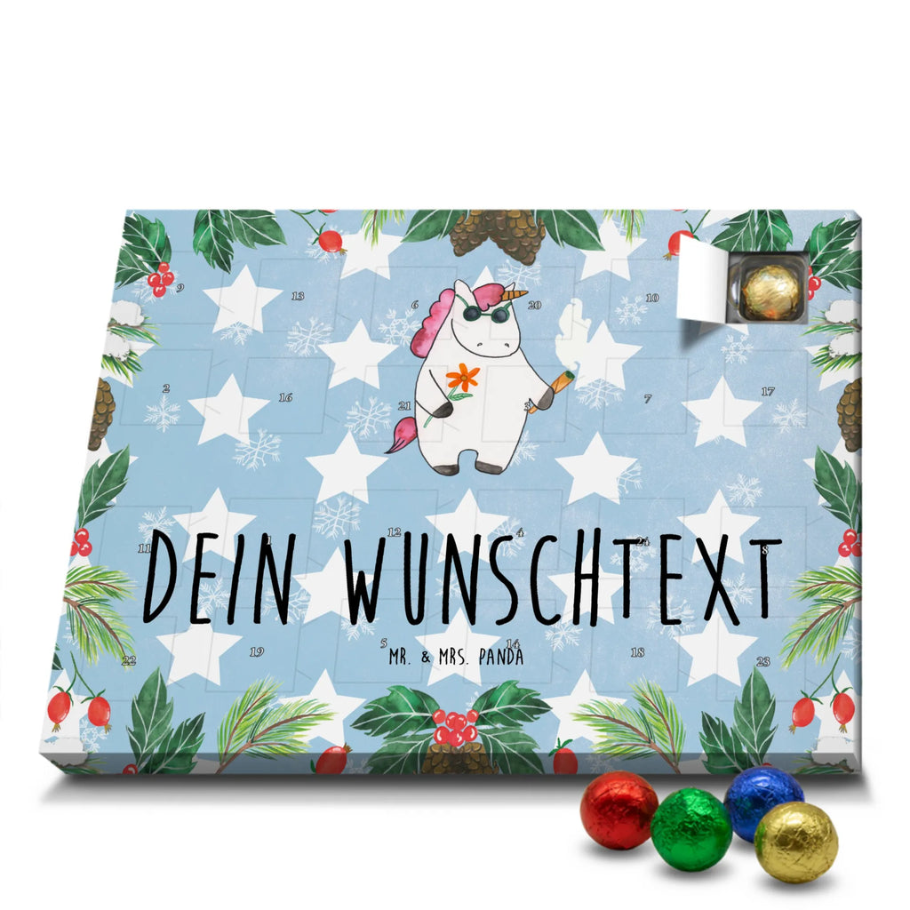 Personalisierter Schoko Adventskalender Einhorn Woodstock Personalisierter Adventskalender, Adventskalender mit Namen, Einhörner, Unicorn, Einhorn Deko, Einhorn, Party, Spaß. Lustig, Woodstock, Kiffen, Witzig, Joint, Alkohol, Zigarette