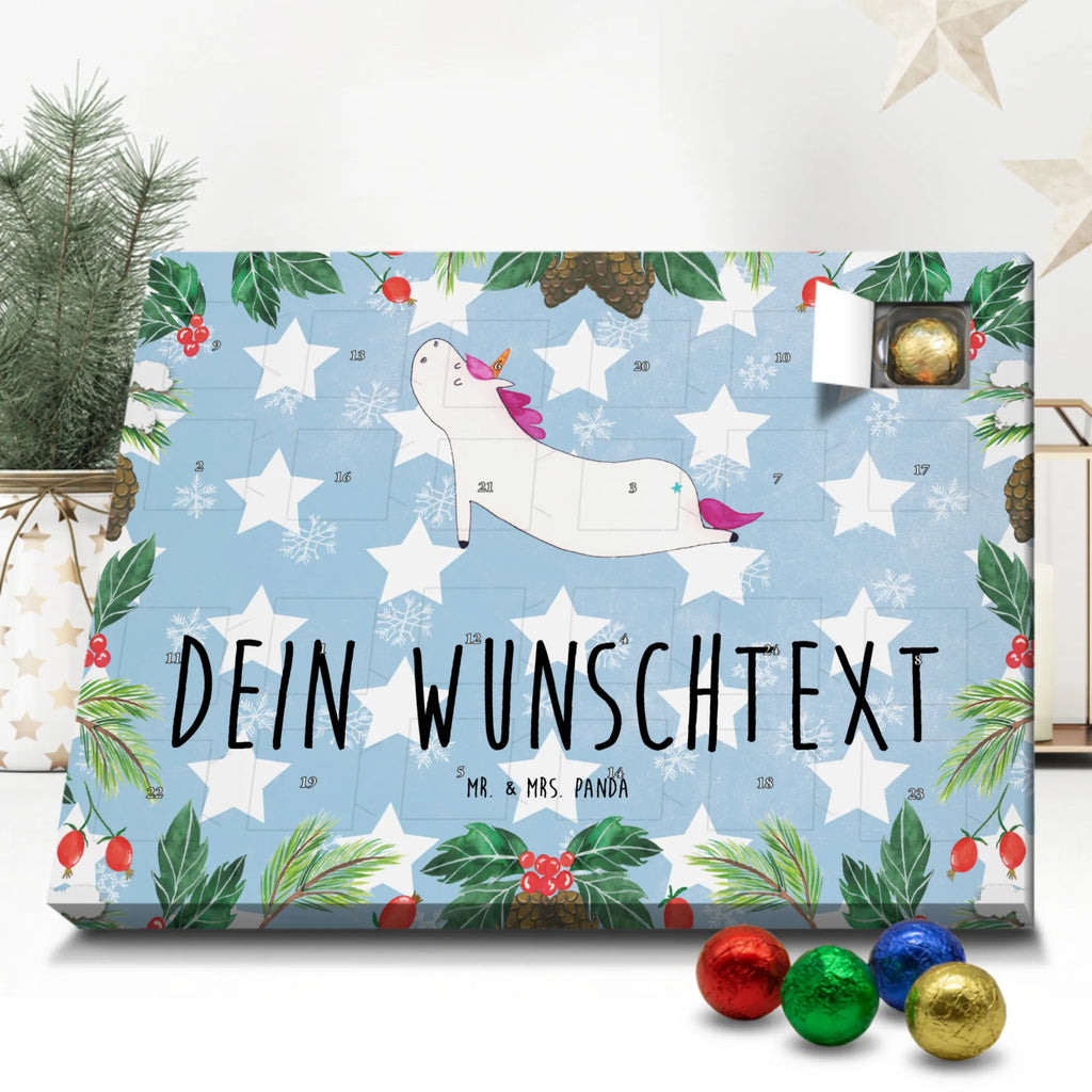 Adventskalender mit Namen Einhorn Yoga Personalisierter Adventskalender, Adventskalender mit Namen, Einhörner, Unicorn, Einhorn Deko, Einhorn, Sport, Entspannung, Süß, Yogamatte, Achtsamkeit, Joga, Witzig, Lustig, Namaste, Yoga