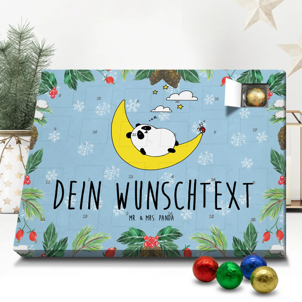  Panda Easy Adventskalender mit Namen, Personalisierter Adventskalender