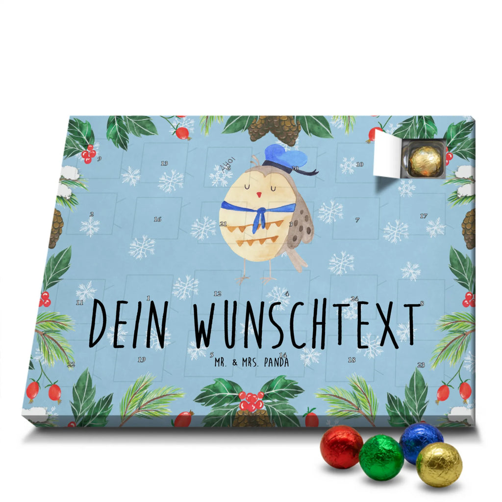 Adventskalender mit Namen Eule Matrose Personalisierter Adventskalender, Adventskalender mit Namen, Eule, Heimathafen, Wortspiel Lustig, Ehe, Matrose, Owl, Eule Spruch, Eule Deko, Seefahrer, Freundin, Hochzeitstag Geschenk