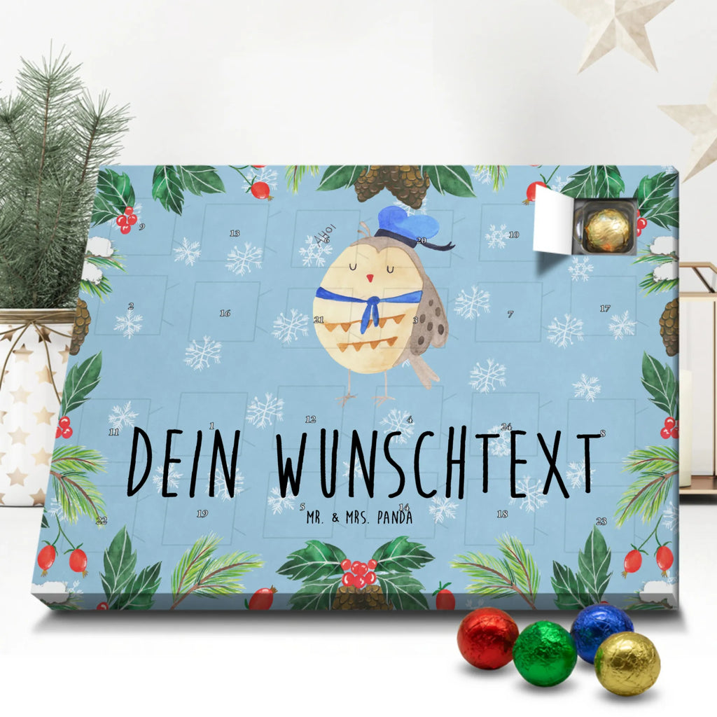Adventskalender mit Namen Eule Matrose Personalisierter Adventskalender, Adventskalender mit Namen, Eule, Heimathafen, Wortspiel Lustig, Ehe, Matrose, Owl, Eule Spruch, Eule Deko, Seefahrer, Freundin, Hochzeitstag Geschenk